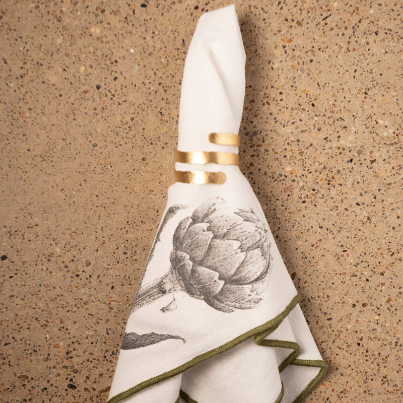 Merrowed Edge Dinner Napkins Dandelion
