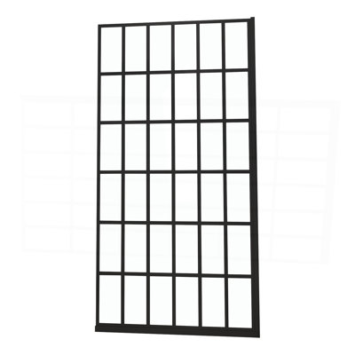 Shower Door 38" W X 72" H Single Panel Frameless Fixed Shower Door