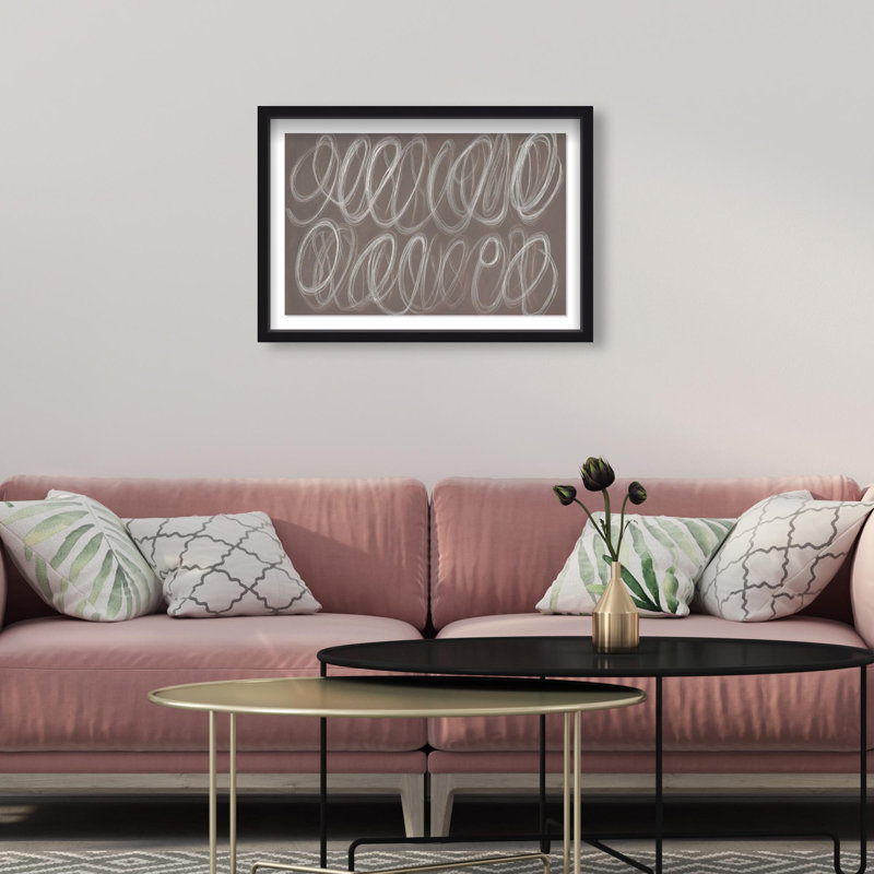 Oliver Gal Coastal Mirage III Abstract - Luxury Shadowbox Framed Wall Art, Black, 17.5" H x 25.5" W