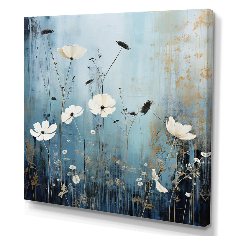 Fleurs sauvages Wander Meadows V, Toile tendue, H 24 po x l 24 po x P 1 po