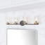 Luminaire de meuble-lavabo moderne à 4 ampoules E12 Tilan