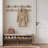 Rattan Entryway Bench With Shoe Storage, 2 Flip-Drawers & Coat Racks, Padded Seat For Hallway, Living Room, And Bedroom Organization