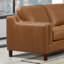 Canapé modulaire en cuir véritable de 132 po Bella-70922809