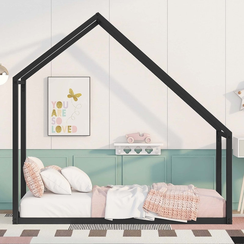 Farnhill Metal Standard Bed, Black