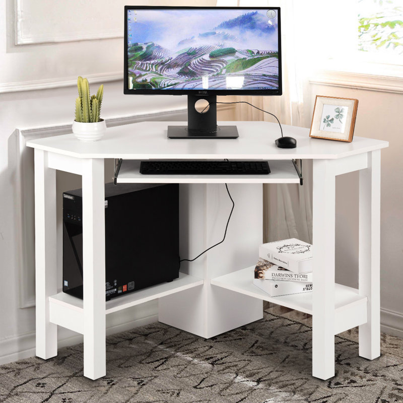 Gulnanj Corner Computer Desk, White