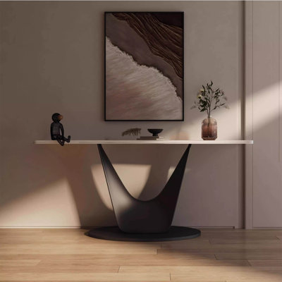 Italian style sintered stone console table