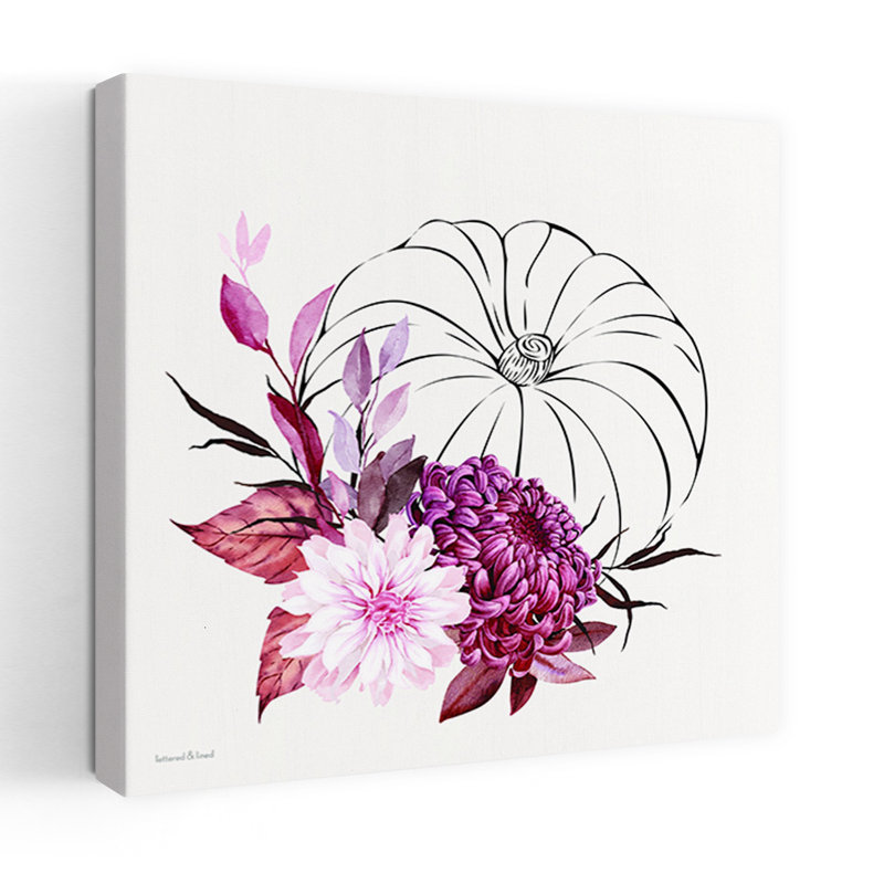 «Moonlit Mums», art mural d'automne contemporain abstrait chiranthemum moderne, H 36 po x l 36 po