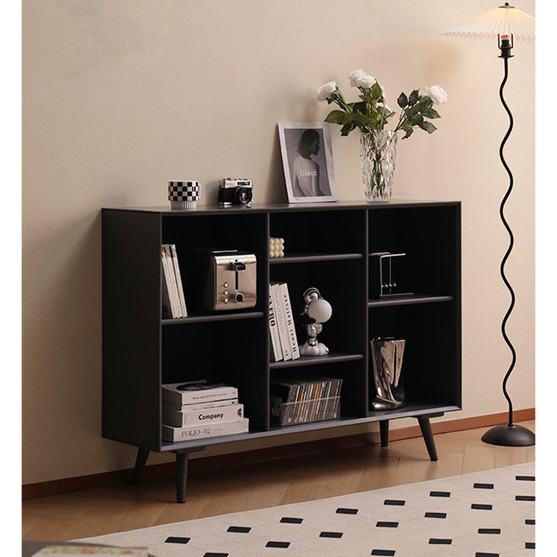 Bibliothèque Minimalist Modern Living,  (3 tablettes) H 33,46 po x l 39,37 po x P 12,6 po, Noir