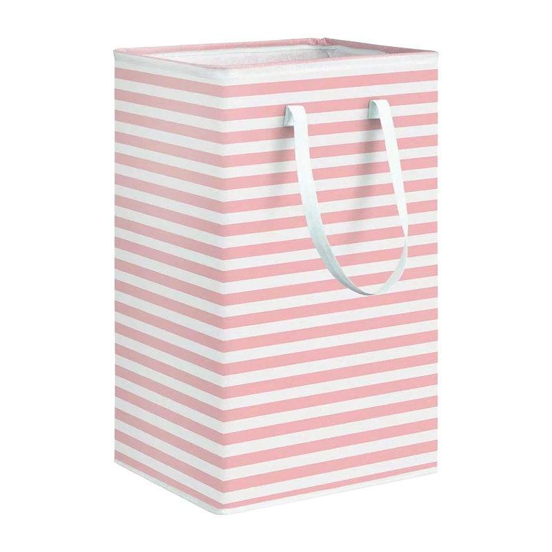 Sac à dos en tissu, panier de rangement en tissu, panier à linge pliant, vêtements à rayures, courtepointe en coton, déménagement