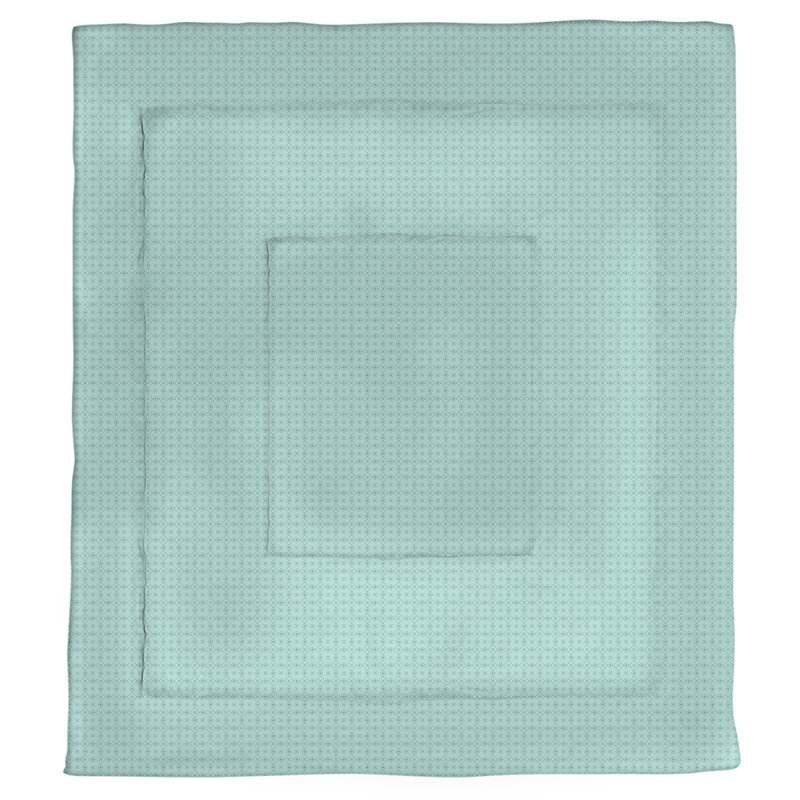 Édredon réversible Katelyn Elizabeth, Édredon simple TG, Bleu sarcelle