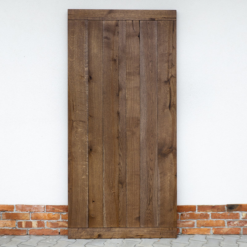 Virpi Solid Oak Sliding Door Primed, 210 H x 110 W x 4 D