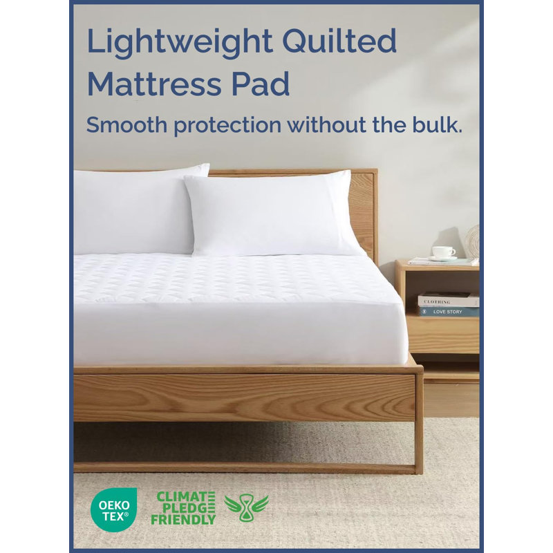 Couvre-matelas de 150 g / m² épais, confortable et moelleux - rafraîchissant, respirant et silencieux - lavable à la machine