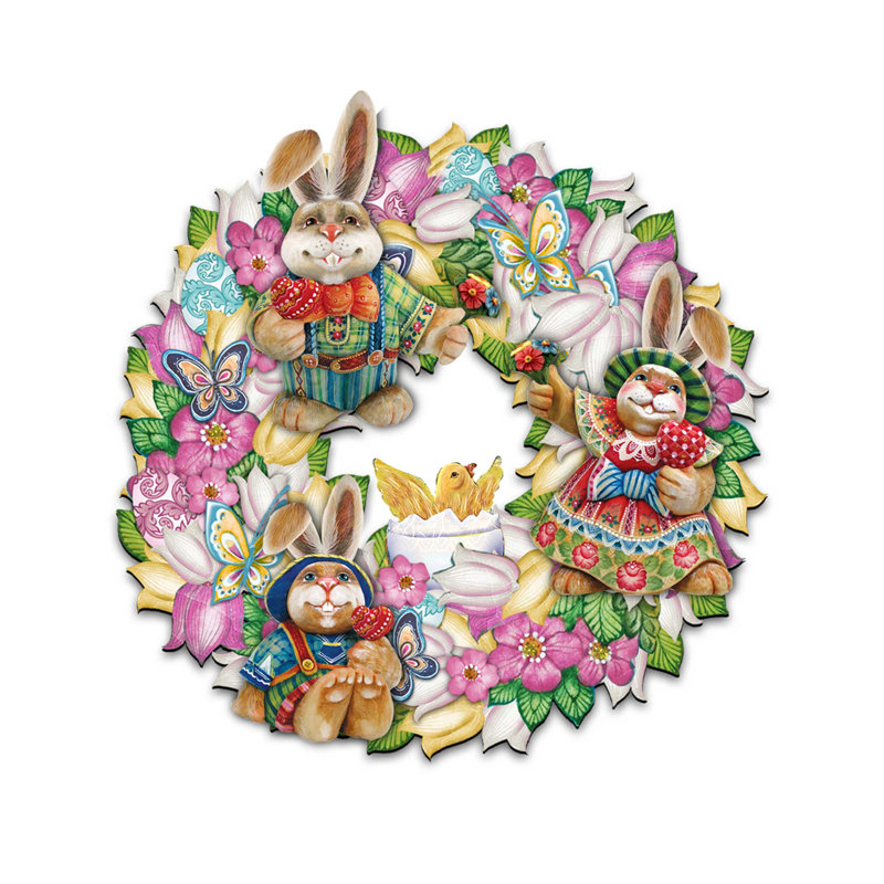 Tidaholm Wood 20'' Wreath Hanger