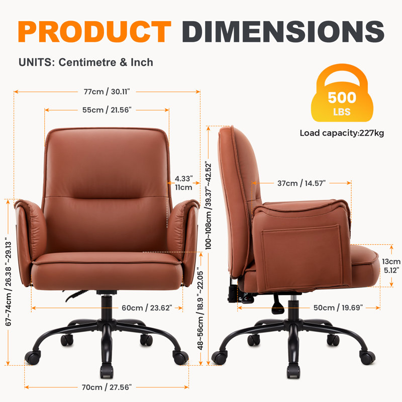 Office Chair, Brown