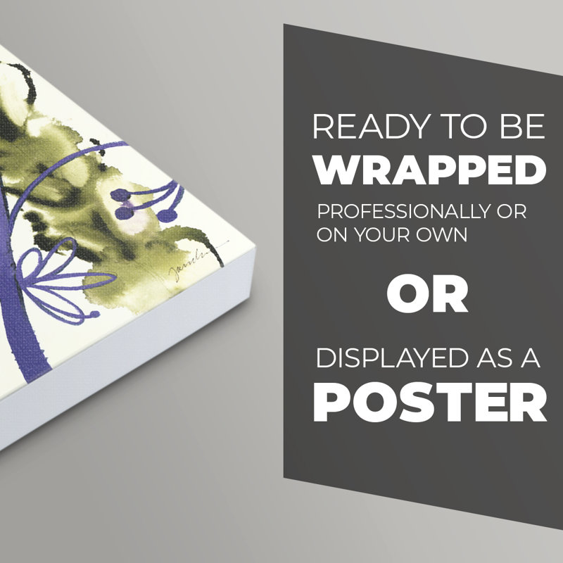 Flower Power II - Impression sur toile seulement - NON-CADRE, H 27 po x l 18 po