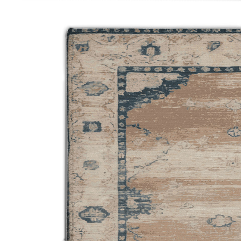Tapis d'intérieur et d'extérieur surteint beige, Rectangulaire 2 pi x 3 pi