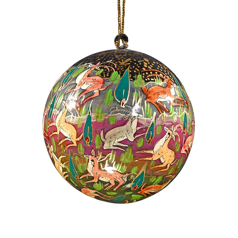 Forest Friend Black Bauble