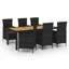 Ensemble repas rectangulaire avec coussins Kruse-820747646-820747641-820747652