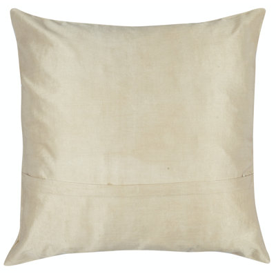 Floral Silk Reversible Pillow Cover