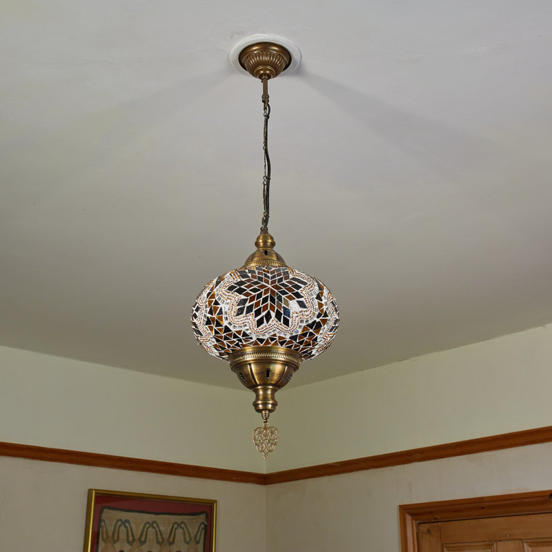 Karlie 1 - Light Pendant, Brown/Amber