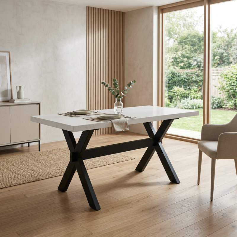 Solid Wood Top Dining Set