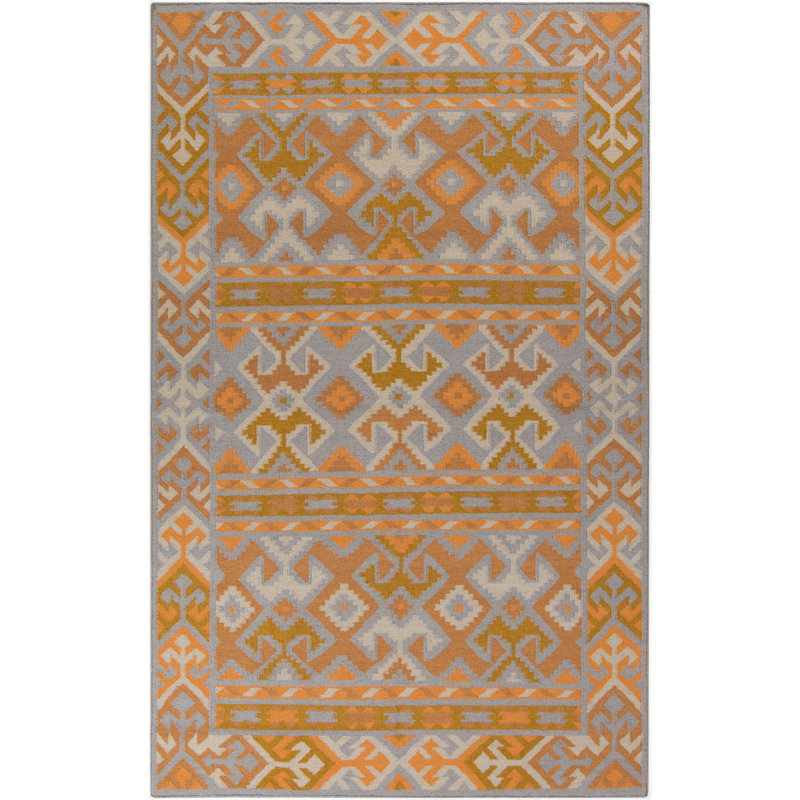 Wellsville Flatweave Wool Ikat Indoor Rug, Rectangle 2' x 3'