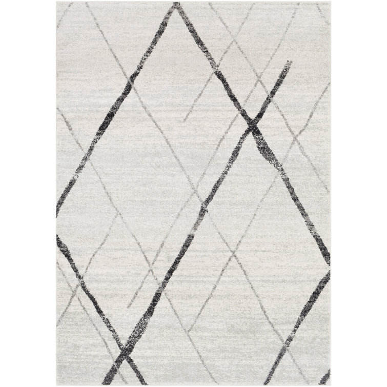 Tapis gris anthracite / gris clair Bernhard