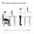 Sit- Stand Desk Converter, Height Adjustable Dual Tiered Computer Workstation, Sit Standing Converter With Platform, Ergonomic X-frame Riser For Pc Computer Screen, Keyboard, Laptop Up To 15kg-1009206347