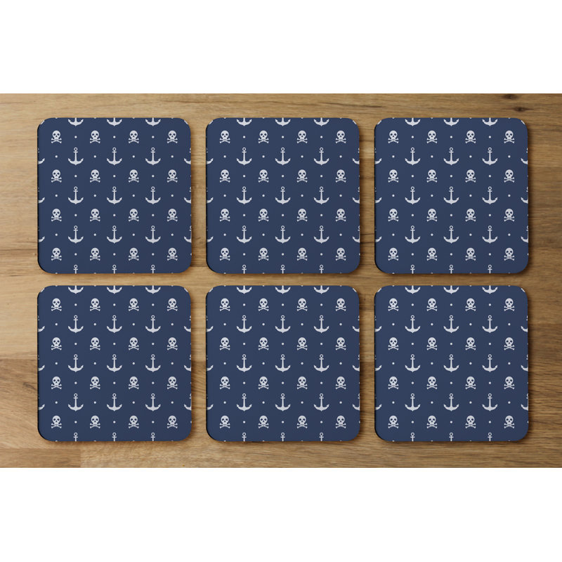 Square 6 Piece Coaster Set