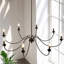 Lustre classique / traditionnel à 8 lumières à intensité variable de 47 po de largeur