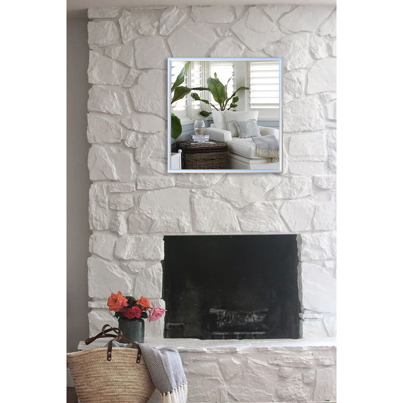 Derosier Metal Flat Wall Mirror, 20" H x 20" W