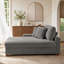 Chaise longue surdimensionnée en velours côtelé gris clair avec accoudoirs et coussins Milbrey-1447035766-1463754480-1438286499