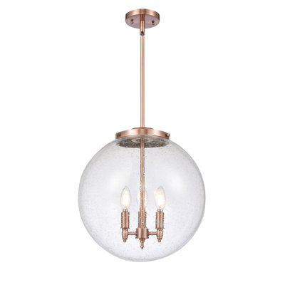 Luminaire suspendu sphère 3 lumières Frederick
