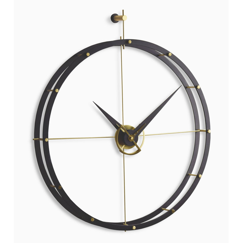 Horloge murale surdimensionnée doble, Calabo / laiton