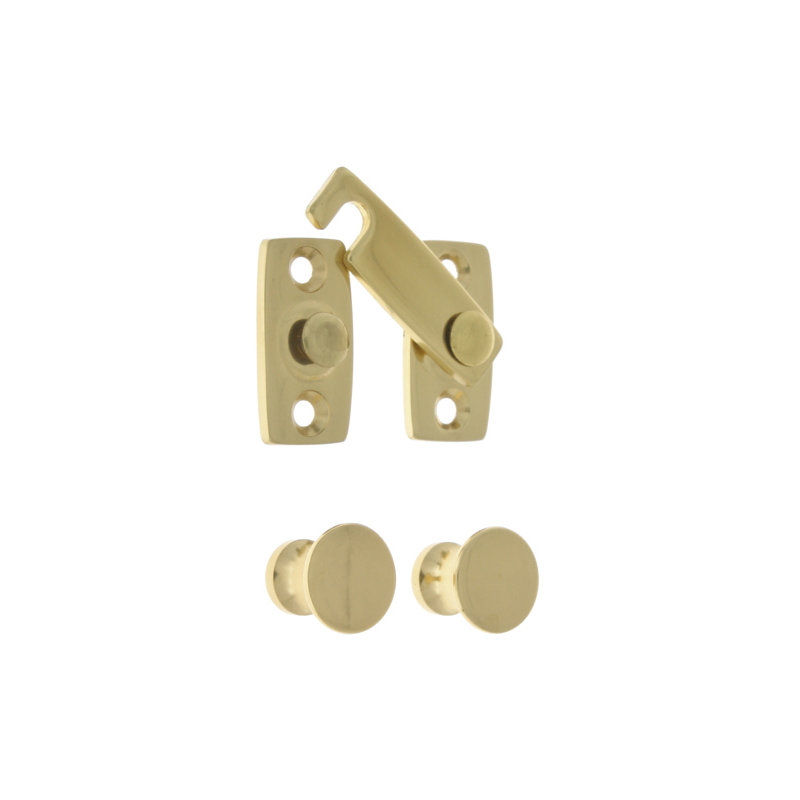 Shutter Bar Kit, Polished Brass