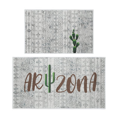 Tapis de cuisine polyvalent 2 pièces