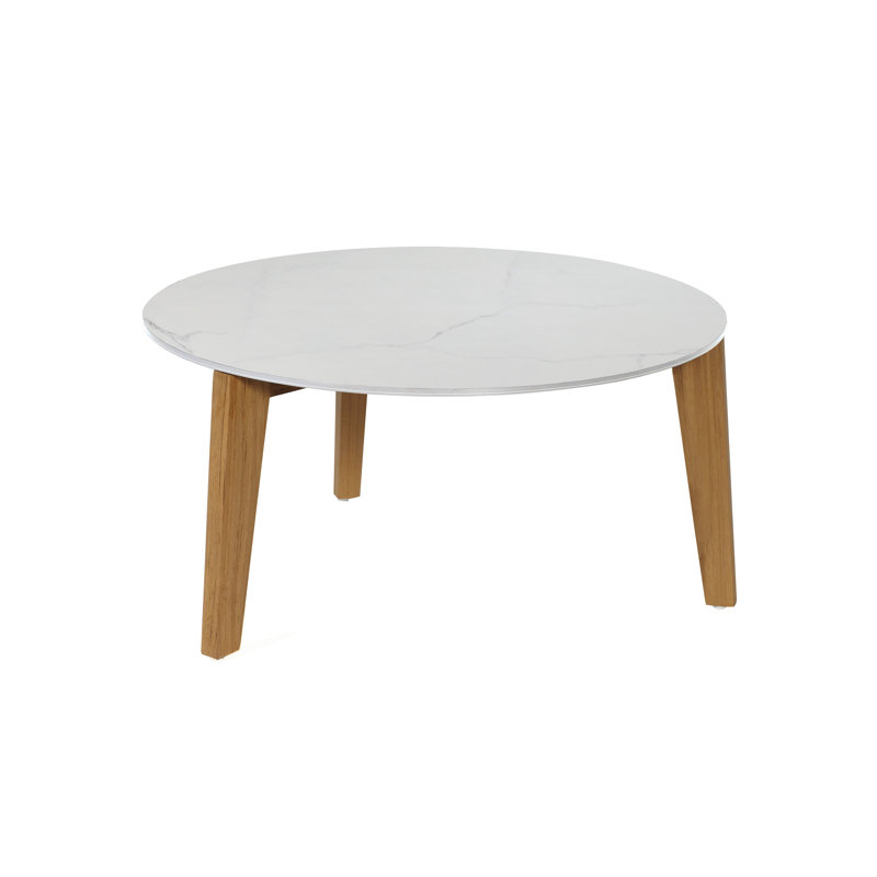 Attol Coffee Table, 13.75" H x 28.5" L x 28.5" W, White