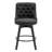 Swivel Upholstered 26'' Counter Stool Wood Leg-831263264