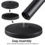 92cm H x 200cm W Black Metal Stanchion-206098563