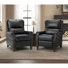 Fauteuil inclinable manuel en cuir véritable l 32,68 po Polestra
