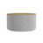 Midnight Gray Woven Polyester/Light Brown
