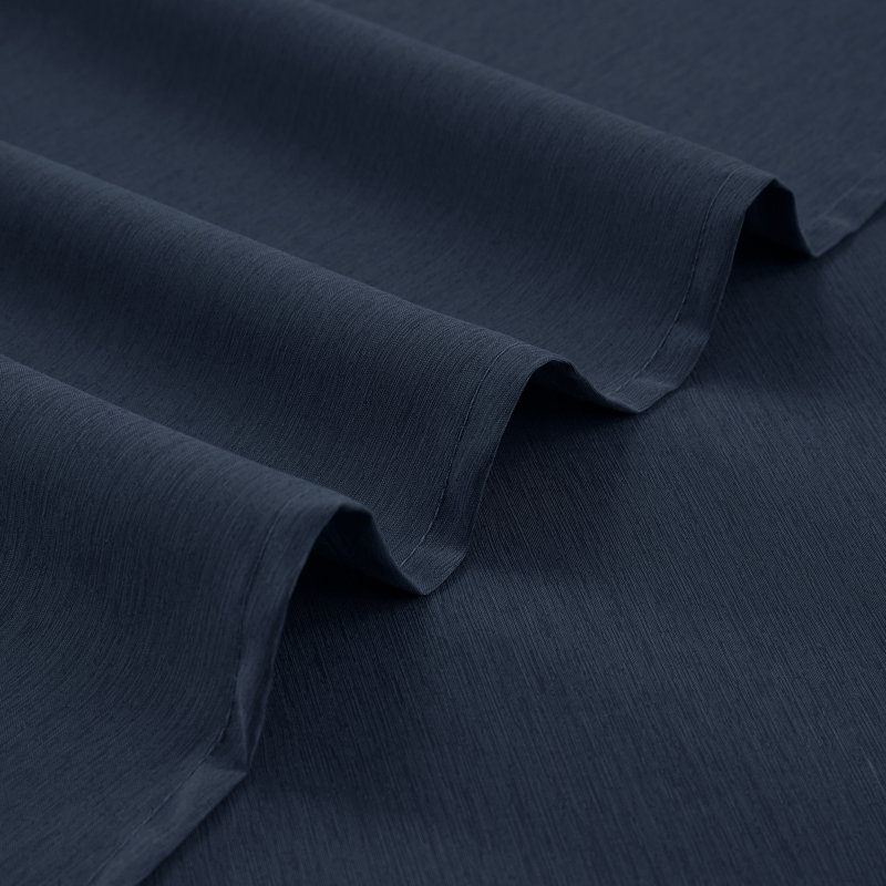 Navy Blue Queen Bamboo Cooling Deep Pocket Sheet Set
