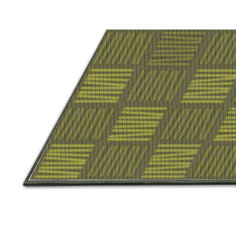 Tapis de zone verte à motif, Rectangle 4 pi x 6 pi