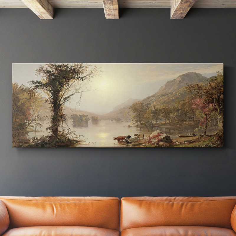Série paysage - CCCCI - Toile tendue avec châssis - Prêt à accrocher, H 16 po x l 40 po