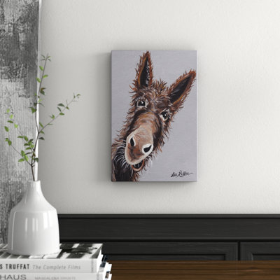Rufus The Donkey - Wrapped Canvas Print