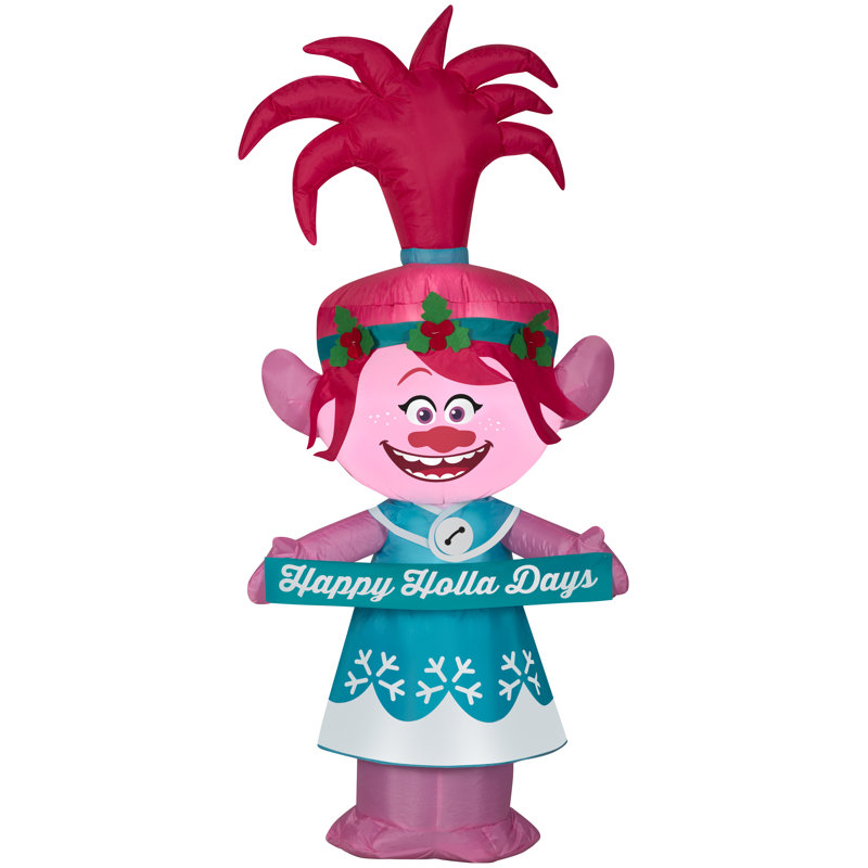 Airblown-Poppy In Holiday Outfit W/Banner Inflatable