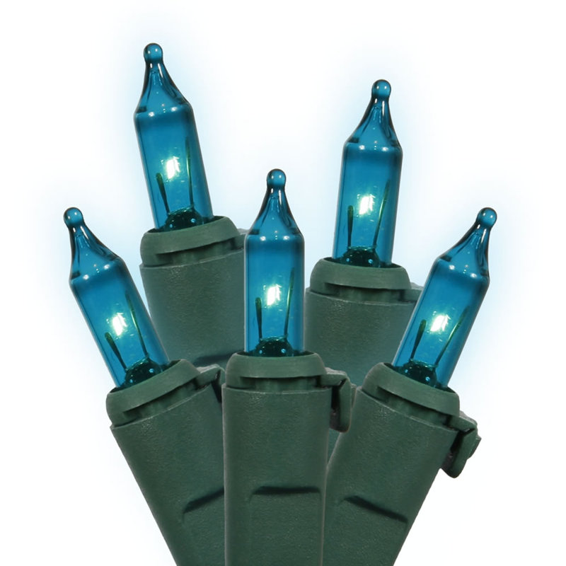 Guirlande de Noël 50 fils 50 lumières, Bleu sarcelle