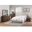 Mobilier de chambre à coucher contemporain avec cadre de lit tapissier en polyfibre brun clair-1447790910-1447790898