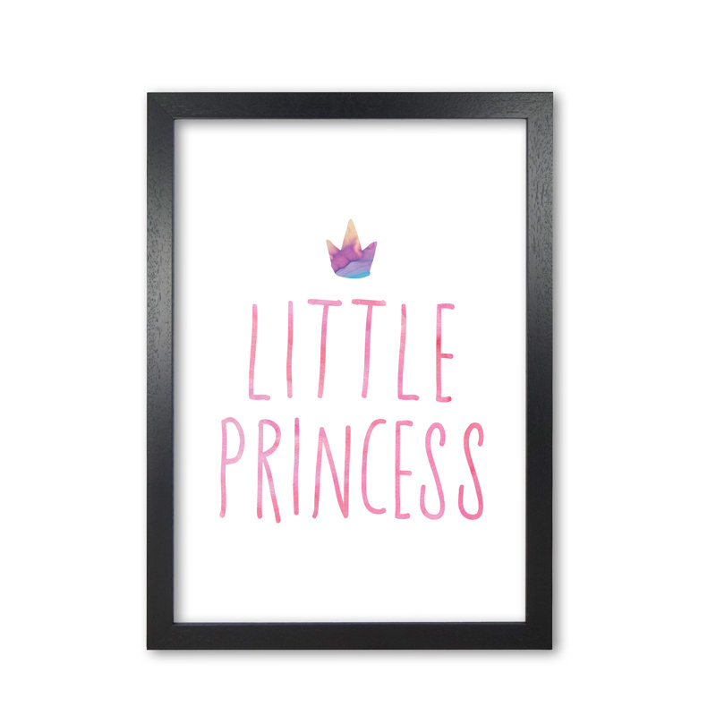 Little Princess - Painting, Black Grain Frame, 42 cm H x 30 cm W x 5 cm D