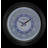Oversized LED Wall Clock with Reflective 24-Hour Dial & Silent Sweep, C3386